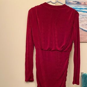 Make you want to stay mini dress- wine color